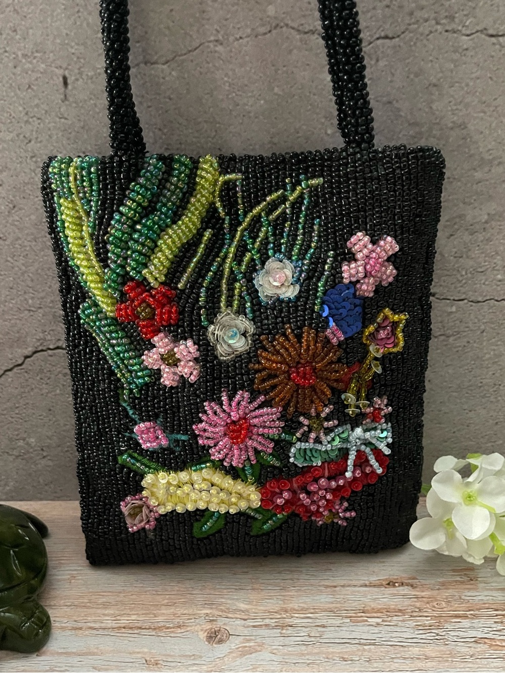 The Limited Vintage Handmade Beaded Floral Bag - Picture 16 of 16